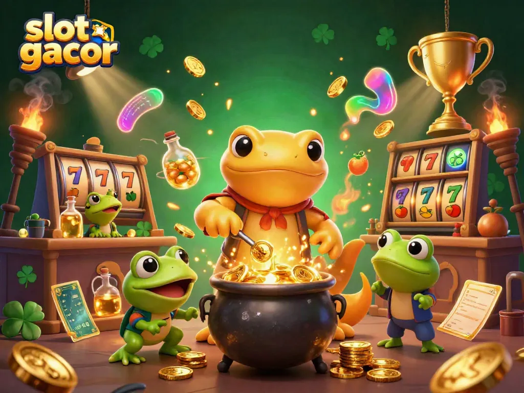 Experience exciting slot gacor action with golden alchemists and dynamic gaming elements.