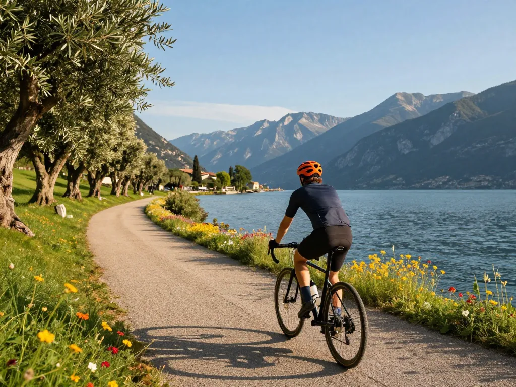 Gardasee Reisetipps: Radfahren rund um den Gardasee mit malerischen Ausblicken, Natur und Abenteuer.