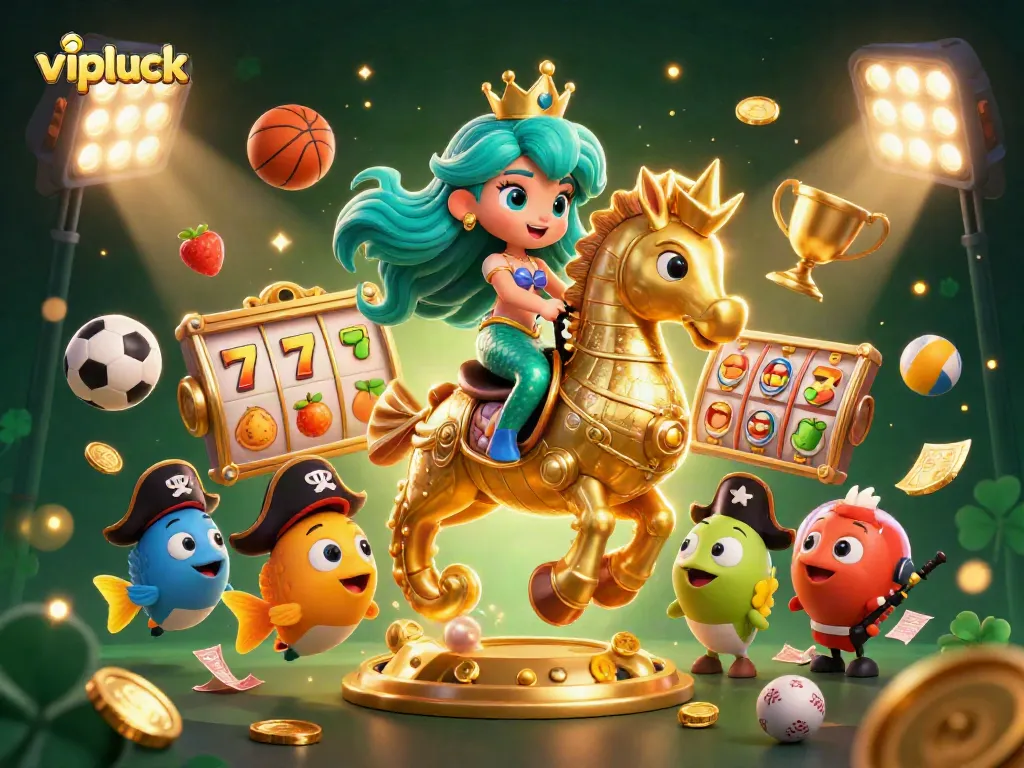 Experience thrilling gameplay at vipluck with vibrant casino-themed characters and dynamic elements.