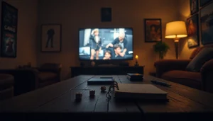 Finale von Stranger Things, das Nostalgie mit vintage Spielelementen und einer warmen, nachdenklichen Atmosphäre einfängt.